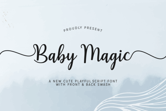 Baby Magic: A Playful Script Font for Editorial Design