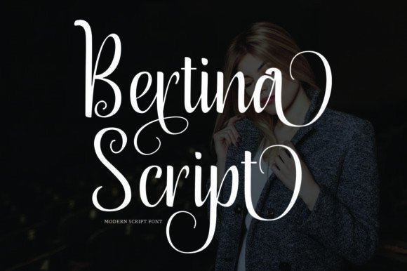 Bertina Script: A Modern Script Font with Irregular Baseline Charm