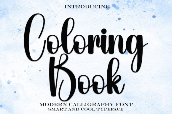 Coloring Book Font for Elegant Small Business Branding