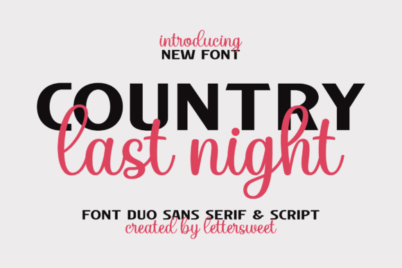 Country Last Night Duo for Modern Web Design and Branding