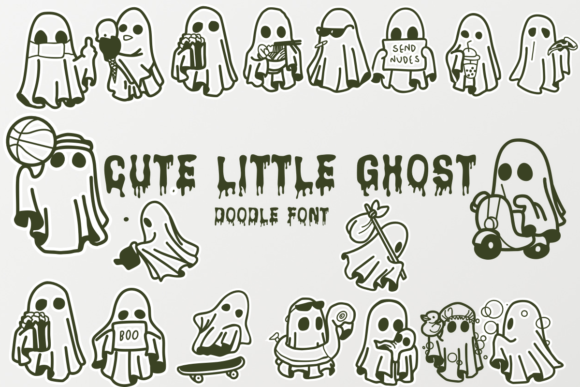 Cute Little Ghost Font Review: A Dingbat Typeface with Sketchy Charm