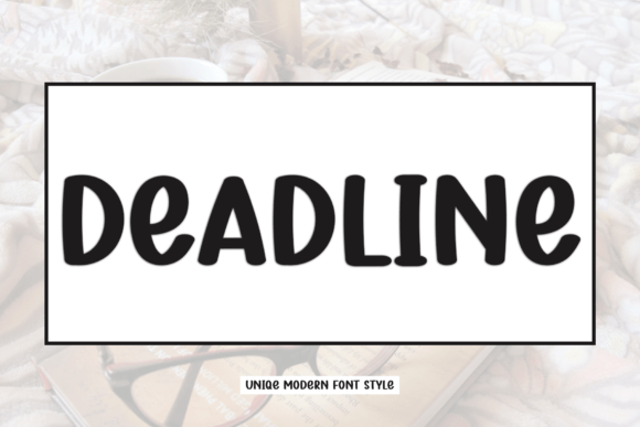 Deadline Font: Festive Typography