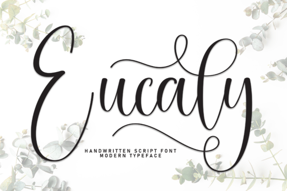 Eucaly Font: Handwritten Charm for Creative Projects