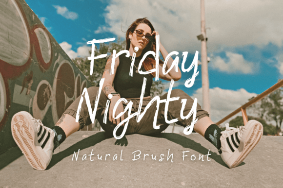 Friday Nighty Font for Creative Projects