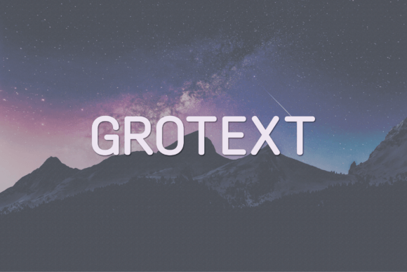 Grotext: A Contemporary Sans Serif Typeface for Digital Design