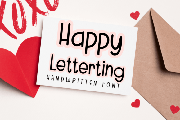 Happy Lettering: A Handwritten Font for Warm Editorial Design