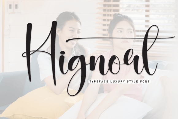 Hignort Script Font for Polished Digital Branding