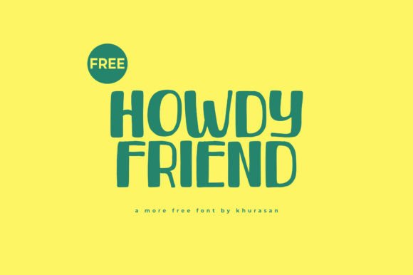 Howdy Friend for Blog Headers and Editorial Layouts