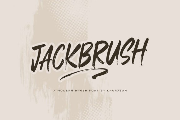 Jackbrush: A Modern Brush Font for Editorial Design