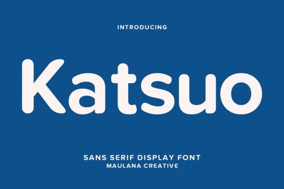 Katsuo: A Bold Sans Serif Display Font for Editorial Design