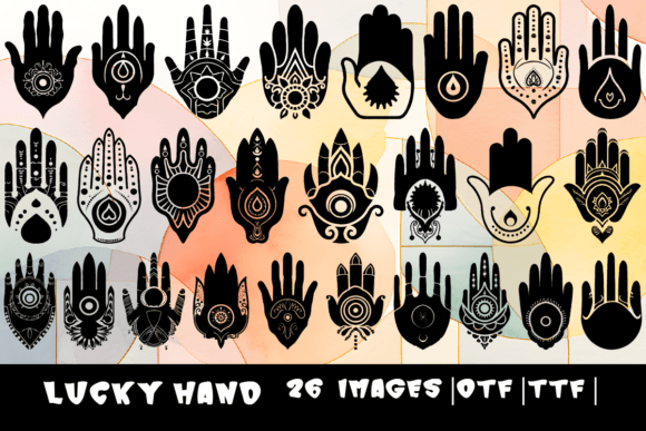 Lucky Hand: A Whimsical Dingbats Font for Creative Projects