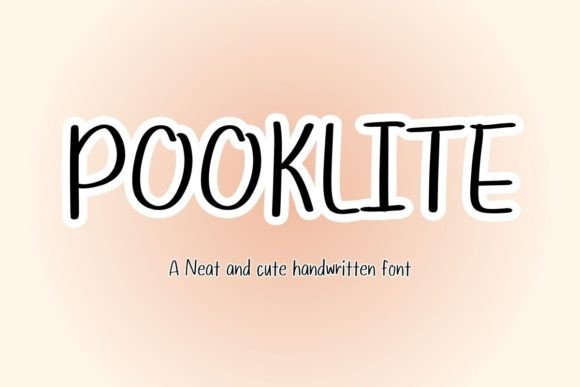 Pooklite Font for Creative Makers