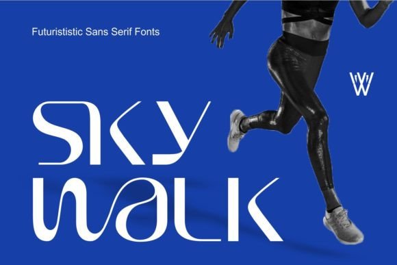 Sky Walk Font: Futuristic Serif for Digital Designers