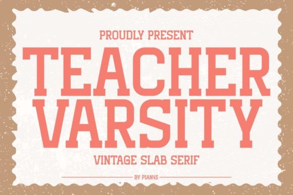 Teacher Varsity Font